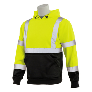 เสื้อฮู้ดทำงานแบบสะท้อนแสง LED ความปลอดภัยสูง ผ้าฝ้าย/โพลีเอสเตอร์ สำหรับผู้ชาย  รับสกรีนโลโก้ตามแบบ - Product Image 6