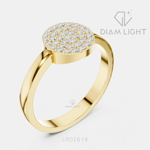 Bague de mariage ronde 0,222 CT, bijoux fins, certifiée IGI, or blanc 14 carats, diamant de laboratoire, bague de fiançailles et de mariage - Product Image 6