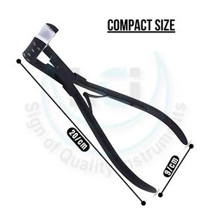 Herramienta de extensión de cabello de superficie plana, alicates de extensión de cinta profesional, alicates de eliminación de extensión de cabello de punta plana de acero inoxidable, herramienta de oropel - Product Image 6