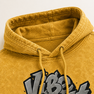 Sweat à capuche rétro en coton délavé pour homme, coupe oversize, style streetwear, broderie personnalisée, vente en gros, vêtements décontractés - Product Image 5
