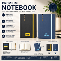 Carnet A5 Premium à Couverture Souple en PU avec Fermeture Élastique, Agenda, Journal, Bloc-Notes Portable, Fente pour Cartes, Poche à Documents, Marque-page en Ruban