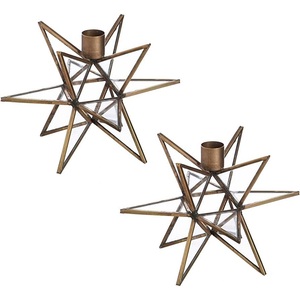 <b>Brass</b> Star Shape <b>Candlestick</b> Holder for Christmas Home Decoration Durable Fancy Design - Product Image 5