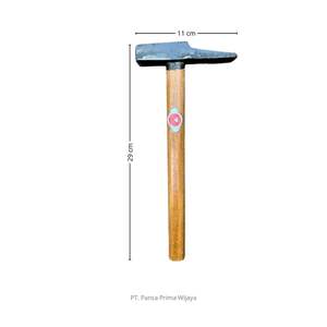 Martillo de Vidrio Grande de Alta Calidad |   Herramienta Manual de Hierro Fundido de Alta Resistencia con Cabeza Rectangular Plana y Mango de Madera de 29 cm para Bricolaje OEM - Product Image 3