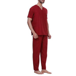 Medical <b>Scrub</b> <b>Sets</b> for Men High Quality Cotton Polyester Hospital Uniform OEM Customizable Best Selling - Product Image 4