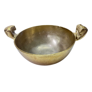 Elegant Metal and Wood Decorative Bowl Perfect Centerpiece for Dining <b>Kitchen</b> & Home Decor Decorative <b>Table</b> Accent - Product Image 5
