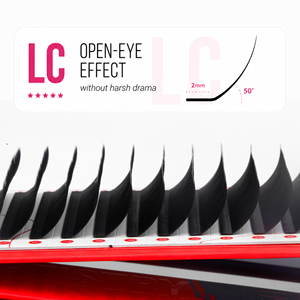 Extensions de cils Charmlash Ultra Black PBT coréennes en gros, courbures LB, LJ, LC, plateaux d'extensions de cils à marque privée - Product Image 1