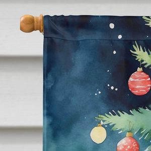 Gato del Egeo árbol de Navidad gran porche manga poste decorativo patio Banner ilustraciones Multicolor poliéster casa pared colgante bandera - Product Image 3