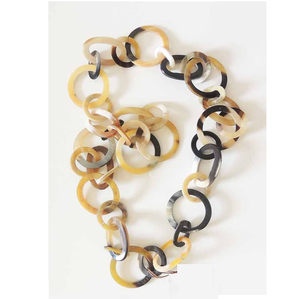 สร้อยคอทำมือจากเขาควายธรรมชาติ สีธรรมชาติ เป็นมิตรกับสิ่งแวดล้อม จาก ZEHRA INDUSTRIES รูปทรงธรรมชาติ เครื่องประดับทางศาสนาสำหรับผู้หญิงและเด็กผู้หญิง - Product Image 5