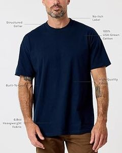 เสื้อยืดโอเวอร์ไซส์ผู้ชายคุณภาพสูง เย็บสองชั้น ทนทาน ผิวสัมผัสนุ่ม สวมใส่สบาย - Product Image 2
