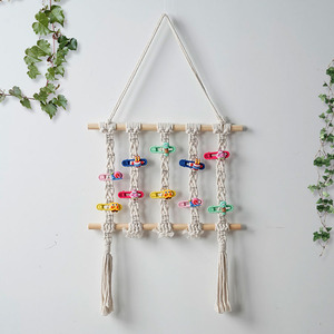 Boho Style Hand-Woven Cotton Rope Tapestry Hairpin Textile & Fabric Crafts Hair Accessories
