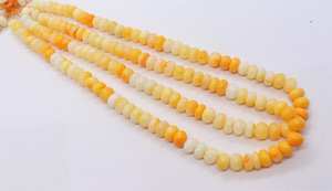 Beautiful Orange Shaded <b>Opal</b> Plain Rondelle Beads 8-85 MM Smooth Gemstone Beads AAA Carrot Orange <b>Opal</b> Beads Jewelry Making - Product Image 6