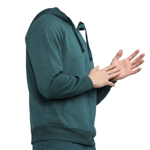 Sudadera con Capucha para Hombre, Tejida, Corte Regular, Color Sólido, Informal, para Otoño, Manga Larga, con Bolsillos, Transpirable - Product Image 4