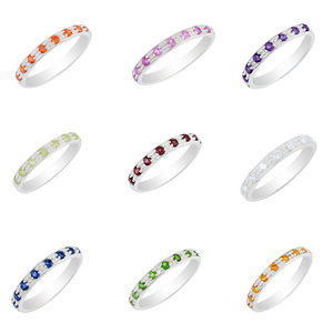 Solid <b>925</b> Sterling <b>Silver</b> Purple Amethyst Gemstone Wedding <b>Ring</b> Perfect Christmas Gift Fine Jewelry For Girlfriends And Promises - Product Image 6