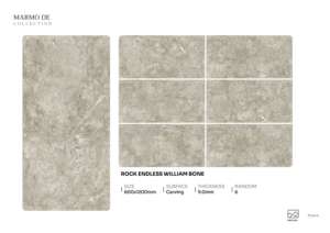 Dalles de porcelaine Elite Depthcraft Carving 60x120cm 600x1200mm 24x48, motif texturé innovant pour les concepts de construction modernes - Product Image 2