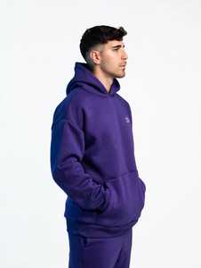 ONETEN APPAREL Sudadera con Capucha Morada para Hombre, Talla Grande, con Logotipo de Letras - Product Image 5