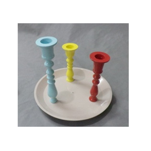 Ensemble de bougeoirs en aluminium faits à la main, colorés, résistants à la chaleur, durables, écologiques, décoration moderne pour la maison, pour les fêtes et les mariages - Product Image 1