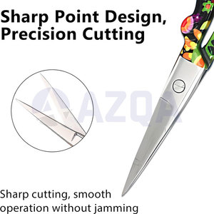 Premium Stainless Steel Colorful <b>Floral</b> Embroidery <b>Scissors</b> With Pointed Blades For Sewing Craft And Needlework - Product Image 4