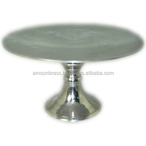 Soporte para Tartas Fabricante Borde superior Decorativo Gris Acabado Metal Soporte para Tartas Centro de mesa Soporte para tartas de un solo nivel - Product Image 6
