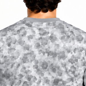 Silver Gray <b>Leopard</b> <b>Print</b> 100% Cotton T-<b>Shirt</b> Short Sleeve Crew Neck Casual Streetwear Soft Lightweight Anti-Wrinkle Breathable - Product Image 4