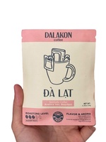 Hoogwaardige Premium DALAKON Vietnamese Arabica Bourbon Gewassen Verwerkte Gemalen Koffie - Medium Branding, Zure Smaak
