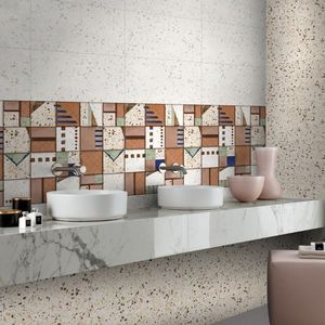 Carrelage mural en céramique blanc brillant de haute qualité 300x600, design minimaliste pour les espaces professionnels, corporatifs et commerciaux - Product Image 1