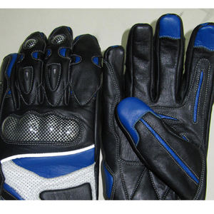 Gants de moto d'hiver personnalisés avec logo, en cuir de vachette de haute qualité, à doigts entiers, fermeture auto-agrippante, unisexe, pour la conduite de moto - Product Image 5