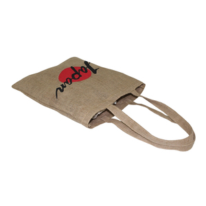 Bolsa de Compras Ecológica de Yute de Dos Tonos con Asa Larga, Logotipo Personalizado Impreso, Sin Laminar, para Promociones - Product Image 5