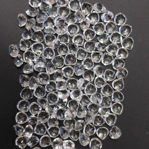Topaze blanche naturelle 3MM Coupe en cœur Meilleure qualité Pierre précieuse en vrac pour la fabrication de bijoux - Product Image 4