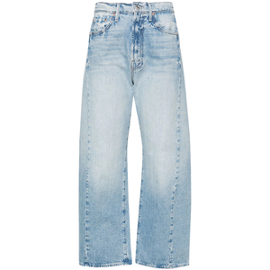 Women Denim Jeans Casual Streetwear High Stretch Breathable Denim Jeans Loose Fit Summer Straight Leg Pants with Hole Detail - Product Image 6