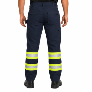 Custom <b>Men</b> Reflective Workwear <b>Pant</b> High Visibility Reflective Tape <b>Cargo</b> Trousers Heavy Duty Safety Workwear Workwear <b>Pant</b> - Product Image 2
