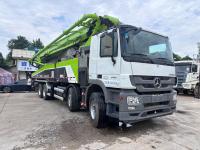 Camión Bomba de Concreto Zoomlion de 56m Usado, Económico, con Chasis Mercedes-Benz, Totalmente Probado, Motor Diésel Euro 5 de Alta Resistencia