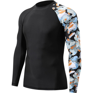 2026 Men's Eco-Friendly Quick Dry Lightweight Rash Guard Breathable Polyester/Nylon Material Comfortable Gym Training Sports - Product Image 3