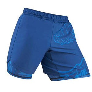 Meilleurs shorts de combat MMA personnalisés en gros, unisexes, pour l'entraînement et la compétition, shorts de sublimation, vêtements de boxe, 100% polyester, durables - Product Image 1