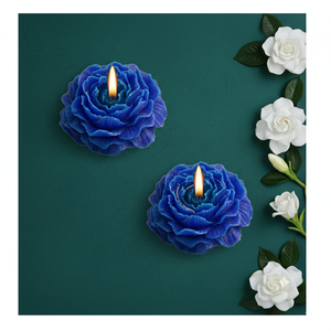 Bougie parfumée artisanale de luxe en forme de rose 3D, cire de soja, sans flamme, non toxique, respectueuse de l'environnement, pour les cadeaux de mariage, vente en gros - Product Image 3