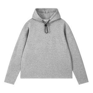 Sudadera con Capucha Extra Grande para Hombre, de Felpa, Color Negro Sólido, 100% Algodón, Transpirable, 340 GSM, Soluciones de Ropa Corporativa - Product Image 3