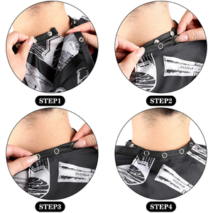 Cape de Coiffure Professionnelle Imperméable en Polyester pour Barbier et Salon, Personnalisable par Sublimation avec Fermeture au Cou - Product Image 5