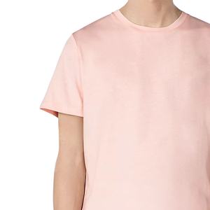 Camiseta lisa de cuello redondo para niños y hombres, camisa de diseño personalizado, color melocotón, 100% algodón, según lo necesario o demanda - Product Image 2
