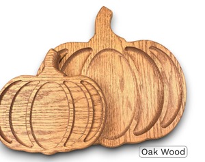 Plateau en bois en forme de citrouille, parfait pour servir des collations festives, plateau élégant pour la présentation des aliments et vaisselle décorative - Product Image 6