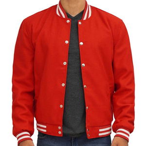 Nueva Chaqueta Varsity Personalizada para Hombre, Cuello Alto, Transpirable, Estilo Urbano, Alta Calidad, Color Sólido, Precio Razonable, Diseño Personalizado - Product Image 1