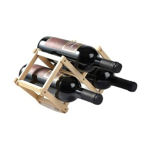 ที่วางขวดไวน์ไม้มะม่วง 3 ขวด |   งานฝีมือขายส่ง |   อัคดุส ซาลีม - Product Image 1