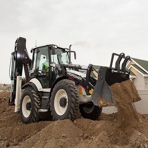 Chargeuse compacte sur pneus Hidromek 4x4 avec moteur diesel, système hydraulique et godet robuste pour travaux de construction, haute performance - Product Image 2