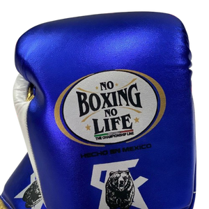 Guantes de Boxeo Personalizados, Sin Boxeo No Hay Vida, Profesionales, con Cordones, 100% Cuero Genuino, OEM, Ligeros, para Entrenamiento y Sparring para Adultos - Product Image 3