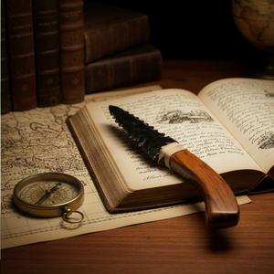 Daga de Cristal de Obsidiana Negra de 10 Pulgadas - Athame de Vidrio Volcánico Natural - Cuchillo Ritual de Sanación Espiritual - Coleccionable al por Mayor - Product Image 4