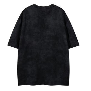 Camiseta Oversize de Algodón 100% de Alto Gramaje, Tejido Transpirable, Antiarrugas, con Efecto Desgastado y Lavado Ácido, Estilo Urbano, Venta al por Mayor, Estampado Serigrafiado - Product Image 2