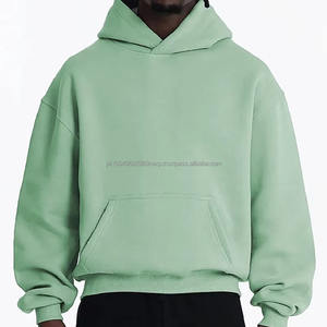 <b>Top</b> quality 100% Cotton flecce 700Gsm Custom Boxy Hoodie Custom Graphic French Terry Heavyweight <b>Cropped</b> Oversized Hoodies <b>Men</b> - Product Image 5