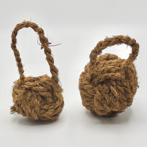 Supplier sale braided pet <b>ball</b> from natural coconut fiber chewable <b>balls</b> eco-friendly pets toy - Product Image 5