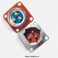 Connecteur de prise à 2 broches Y50DX-1402ZK10, connecteur circulaire à baïonnette pour l'aviation, norme GJB