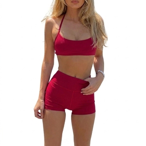 Women Fitness Sports <b>Bra</b> High Stretch Padded <b>Racerback</b> Gym Training Workout Custom Logo Activewear Wholesale - Product Image 3