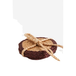 Dessous de verre en osier en rotin Design moderne léger Dessous de verre en jute élégant pour la maison Hôtel Table Dessous de verre en rotin de haute qualité - Product Image 1