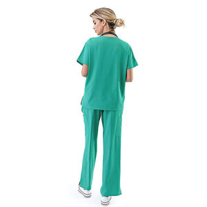 Tenues médicales élégantes pour femmes, ensembles de blouses d'infirmière pour hôpital, en coton tissé respirant et confortable, couleur personnalisable - Product Image 3